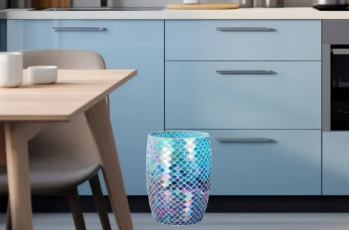Stylish mini trash bin for modern bedroom decor