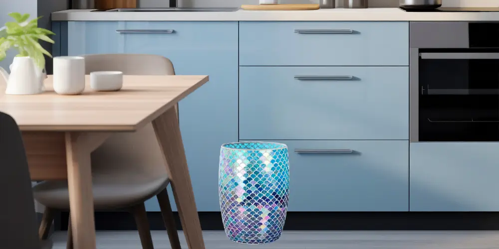 Stylish mini trash bin for modern bedroom decor